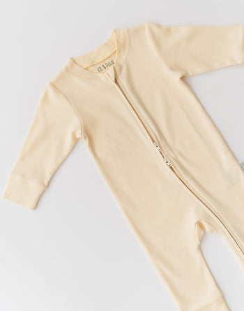 Kit & Petal Long Sleeve Romper in Sunny Yellow