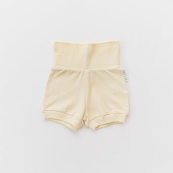 Kit & Petal Fold-Over Shorts in Sunny Yellow