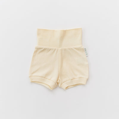 Kit & Petal Fold-Over Shorts in Sunny Yellow