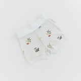 Kit & Petal Fold-Over Shorts in Forest Friends