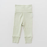 Kit & Petal Fold-Over Pants in Leafy Green