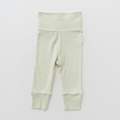 Kit & Petal Fold-Over Pants in Leafy Green