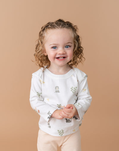 Kit & Petal Long Sleeve Shirt in Forest Friends