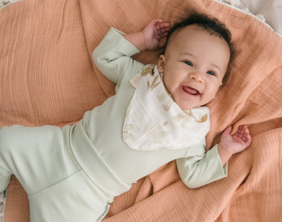 Kit & Petal Long Sleeve Bodysuit in Leafy Green