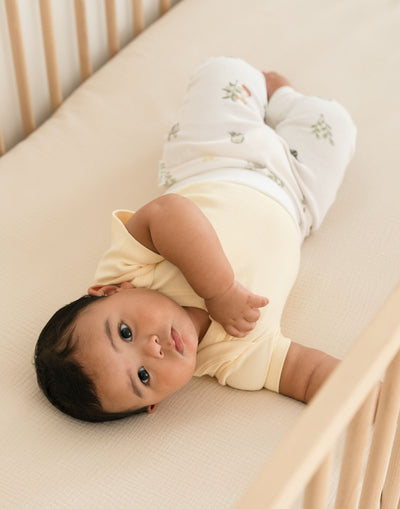 Kit & Petal Fold-Over Pants in Forest Friends