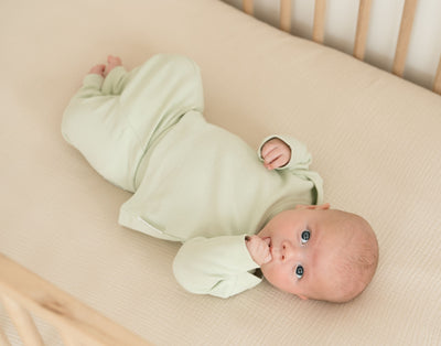 Kit & Petal Fold-Over Pants in Leafy Green
