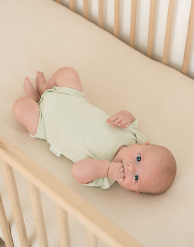 Kit & Petal Short Sleeve Bodysuit in Leafy Green