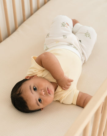 Kit & Petal Short Sleeve Bodysuit in Sunny Yellow