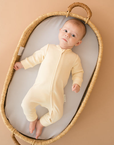 Kit & Petal Long Sleeve Romper in Sunny Yellow