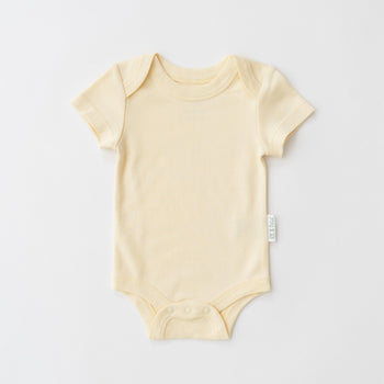 Kit & Petal Short Sleeve Bodysuit in Sunny Yellow