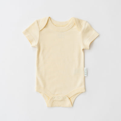 Kit & Petal Short Sleeve Bodysuit in Sunny Yellow