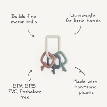 Silicone Baby Key Teether Toy