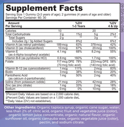 Kid's Organic Multi-Vitamin Gummies