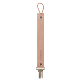 Genuine Leather Pacifier & Teether Holder with Non-Toxic Clip