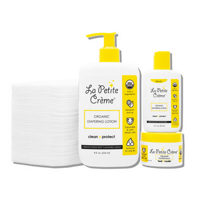 Organic French Diaper Care - Gift Set (Disposable Pads)