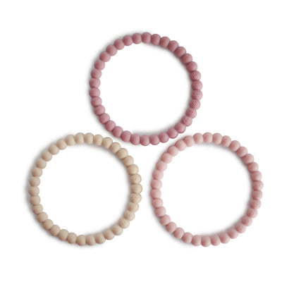 Mushie Pearl Teether Bracelet – Silicone Baby Teether