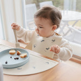 Mushie Silicone Baby Bib – Adjustable Catch-All Bib
