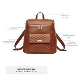 Luli Bebe Signature Diaper Bag – Caramel
