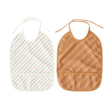 Bib Striped - Pack of 2 - Mellow / Caramel