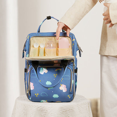 SUNVENO Open-Wide Diaper Backpack