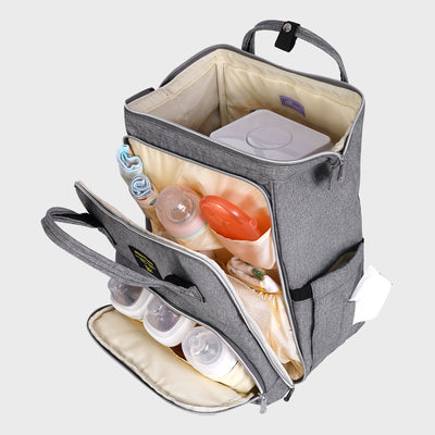 SUNVENO Open-Wide Diaper Backpack