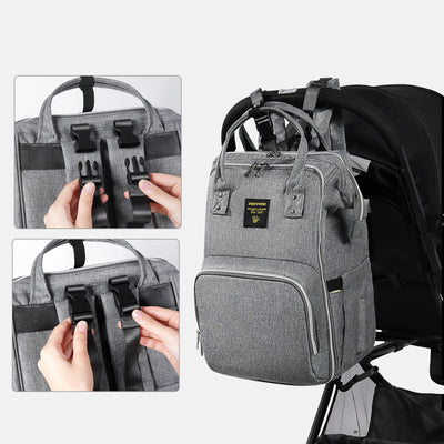 SUNVENO Open-Wide Diaper Backpack