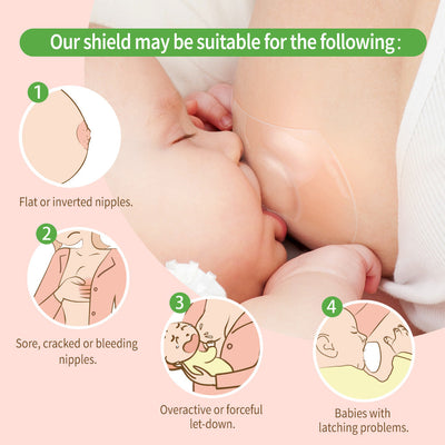 Haakaa Silicone Nipple Shields with Protective Case (18mm)