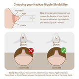 Haakaa Silicone Nipple Shields with Protective Case (18mm)