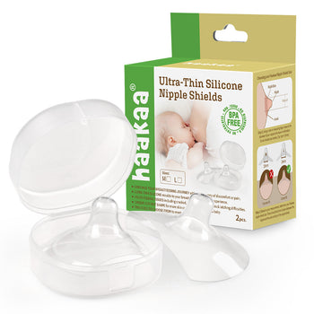 Haakaa Silicone Nipple Shields with Protective Case (18mm)