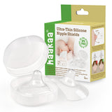 Haakaa Silicone Nipple Shields with Protective Case (18mm)