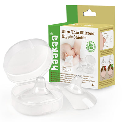 Haakaa Silicone Nipple Shields with Protective Case (18mm)