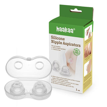 Haakaa Silicone Nipple Aspirator – Gentle Suction Tool for Flat or Inverted Nipples
