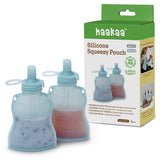 Haakaa Silicone Yummy Pouch – Reusable Baby Food Squeeze Pouch 4.5oz / 130ml