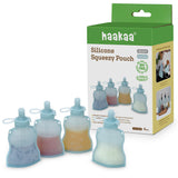 Haakaa Silicone Yummy Pouch – Reusable Baby Food Squeeze Pouch 4.5oz / 130ml