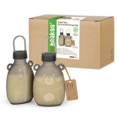 Happii Bear Silicone Milk Storage Bag – Reusable BPA-Free Breastmilk Storage Pouch