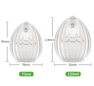 Haakaa Shell Wearable Silicone Breast Pump & Milk Collector – Hands-Free 100% Medical Grade Silicone