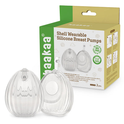 Haakaa Shell Wearable Silicone Breast Pump & Milk Collector – Hands-Free 100% Medical Grade Silicone