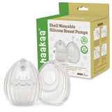 Haakaa Shell Wearable Silicone Breast Pump & Milk Collector – Hands-Free 100% Medical Grade Silicone