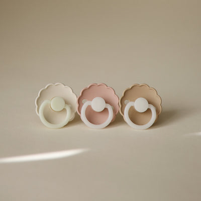 FRIGG Daisy Night Glow Rubber Pacifier – Natural Latex Glow-in-the-Dark Pacifier