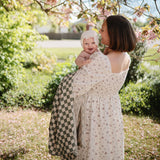 Mushie Organic Cotton Muslin Swaddle Blanket