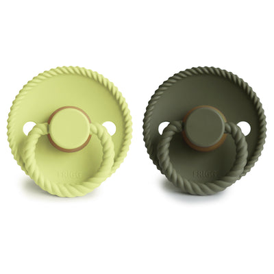 FRIGG Rope Rubber Pacifier – Natural Latex Baby Pacifier