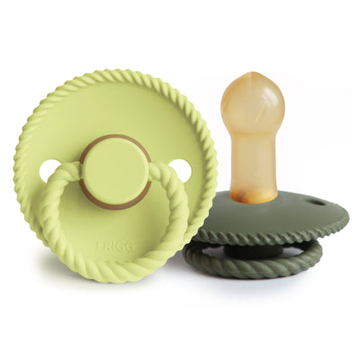 FRIGG Rope Rubber Pacifier – Natural Latex Baby Pacifier