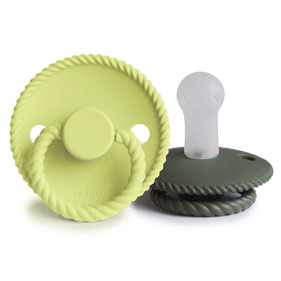 FRIGG Rope Silicone Pacifier – SilkySoft™ Medical Grade Silicone