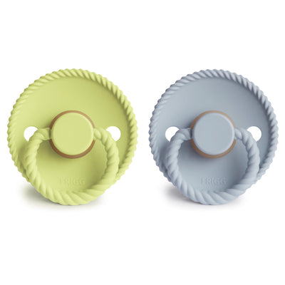 FRIGG Rope Rubber Pacifier – Natural Latex Baby Pacifier