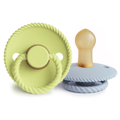 FRIGG Rope Rubber Pacifier – Natural Latex Baby Pacifier