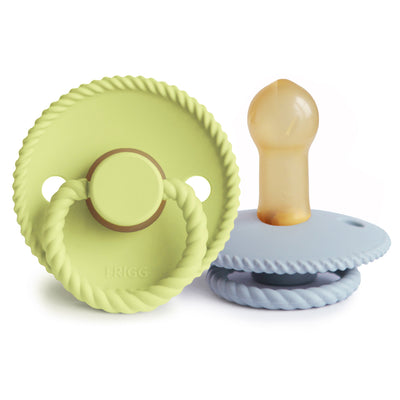 FRIGG Rope Rubber Pacifier – Natural Latex Baby Pacifier