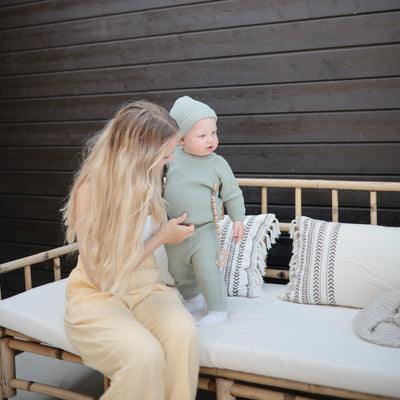 Mushie Luna Silicone Pacifier Clip