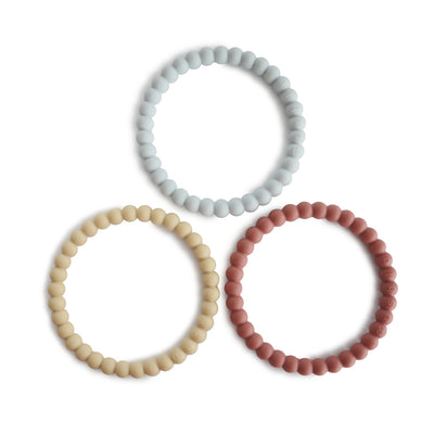 Mushie Pearl Teether Bracelet – Silicone Baby Teether