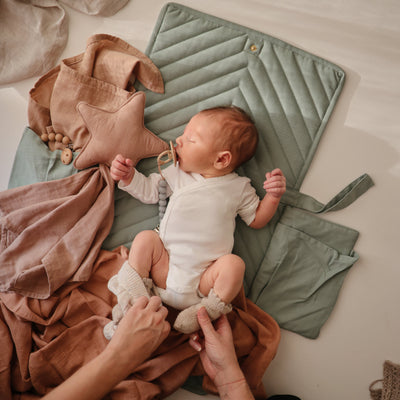 Mushie Star Lovey Blanket – Organic Cotton Baby Comfort Blanket
