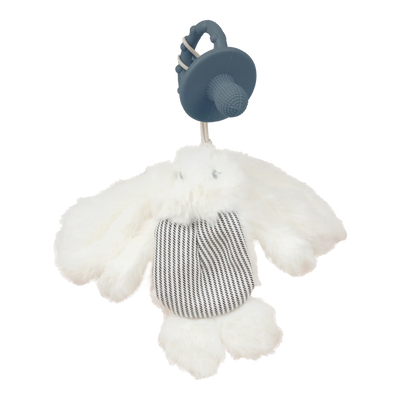 Plush Baby Comfort Toy with Silicone Teether & White Noise – 3+ Months